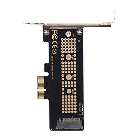 Cablecc Low Profile PCI-E 3.0 x4 Lane to M.2 NGFF M-Key SSD Nvme AHCI PCI Express Adapter Card