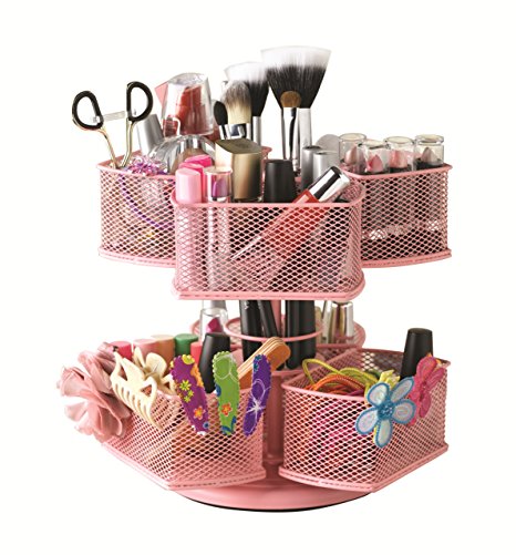 Nifty Cosmetic Organizing Carousel, Pink