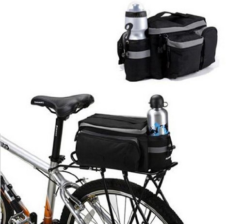 BicycleStore® Mountain Road MTB Bicycle Bike Cycling Sport Waterproof 7L Rear Seat Bag Pannier Trunk Bag Bicycle Accessories Black