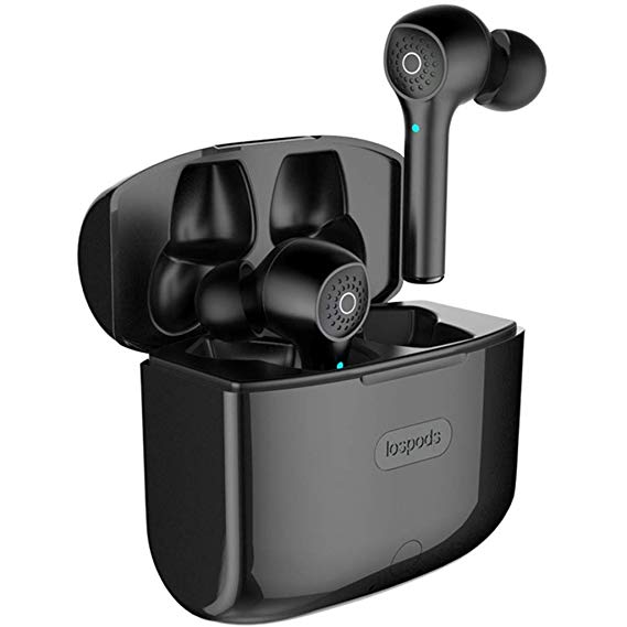 BOOMdan Bluetooth 5.0 Wireless Earbuds, Mini Hi-fi Earphone with Wireless Charging Case IPX5 Waterproof TWS Stereo Headphones in Ear Built in Mic Headset