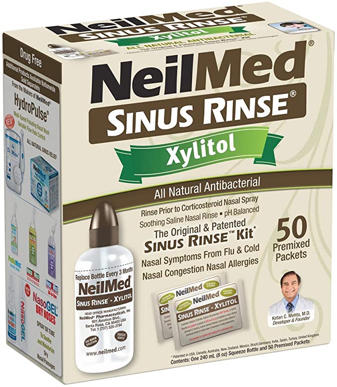 NeilMed Sinus Rinse Kit with Xylitol (KX-0R-48-ENU-US)