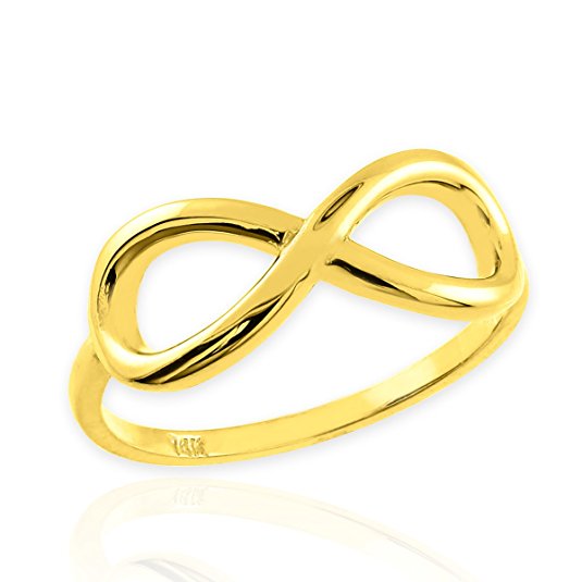 10k Yellow Gold Infinity Ring