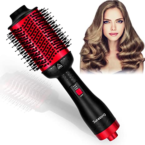 Hair Dryer Brush, Hot Air Brush, Hair Dryer & Volumizer, 5 in 1 Upgrade blow dryer brush Brush and Hair Blow Styler and Dryer with Negative Ion For Curling Straightening All Hair Type