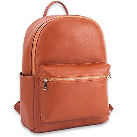 Kaydee Baby Unisex Faux Leather Diaper Tote Backpack Bag Changing Pad - For Men and Women