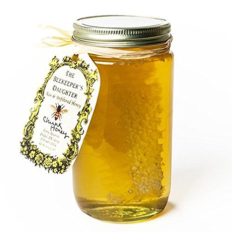 Raw & Unfiltered Chunk Honey by the Beekeeper's Daughter (1 pound)