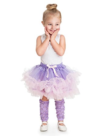 Little Adventures Fluffy Ballerina Tutu For Girls - One Size (3-8 yrs)