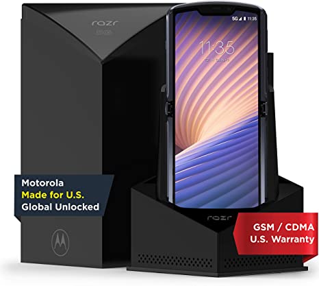 Motorola Razr 5G | Unlocked | Made for US by Motorola | 8/256GB | 48MP Camera | 2020 | Polished Graphite