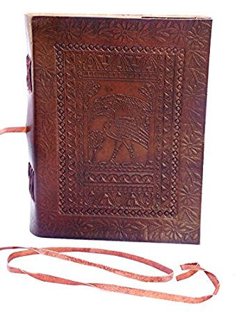 QualityArt Handmade Distressed Leather Journal Indiana Jones Diary Sketchbook 8 x 6 Christmas gifts