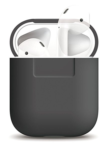 elago AirPods Silicone Case [Dark Grey] - [Extra Protection][Perfect Fit][Hassle Free] - for AirPods Case