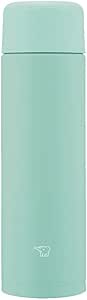 Zojirushi SM-MA35-AL Water Bottle, Seamless Water Bottle, Small Capacity, 11.8 fl oz (350 ml), Screw, Stainless Steel Mug, Soft Turquoise, Integrated with Strings and Washer, Easy to Clean, Only 2