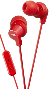 JVC HA-FR15-R-E In-Ear Headphone with Remote Control and Microphone,Red