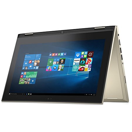 Dell i3000-12099GLD 2-in-1 Inspiron 11.6" Touch-Screen Laptop with 128GB Solid State Drive (Gold)