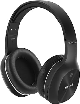 Edifier W800BT Plus Wireless Headphones, 55H Playtime Over Ear Headset with Qualcomm® aptX™ Adaptive Sound, CVC 8.0 Mic, Multi-Point Connection, Bluetooth 5.1, App Customized - Black