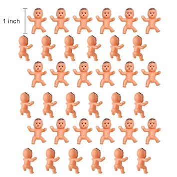 36pcs mini plastic Babies for baby shower, ice cube game, party decorations, baby toys