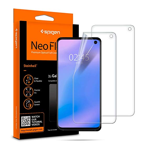 Spigen NeoFlex Screen Protector [TPU Film] Designed for Samsung Galaxy S10 (2019)(2 Pack)