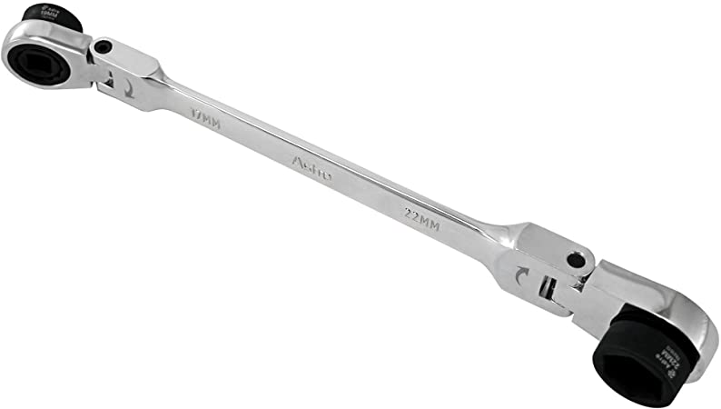 Astro Tools 78300 Ratcheting Double Flex Head Wrench For Nano Sockets