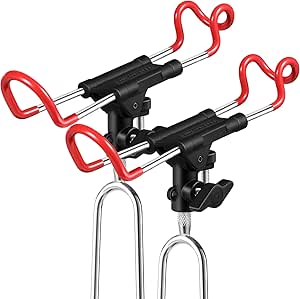 PLUSINNO Fishing Rod Holders for Bank Fishing - Upgraded Fishing Pole Holders for Ground, Beach, 360 Degree Adjustable Fishing Pole Stand Equipment, Gift for Men Father’s Day, Birthday Day