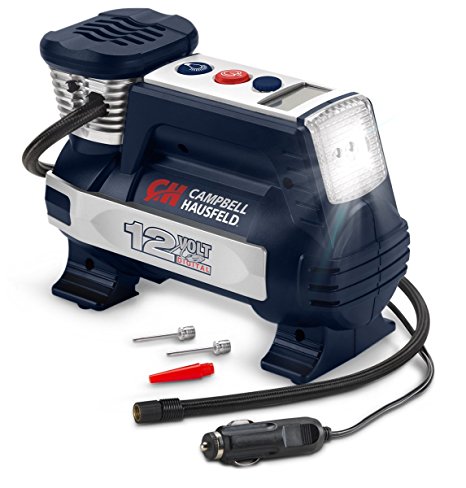 Powerhouse Digital Inflator, Portable Compressor, Auto Shut-Off, 12V 100 PSI & Safety Light (Campbell Hausfeld AF011400)