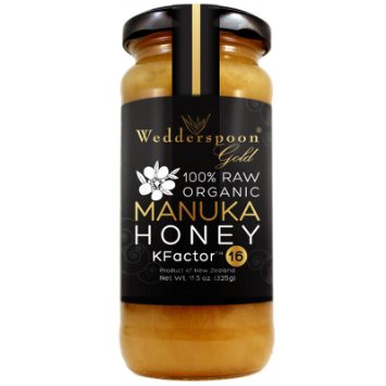 100 Raw Organic Manuka Honey K-Factor 115 oz Jar
