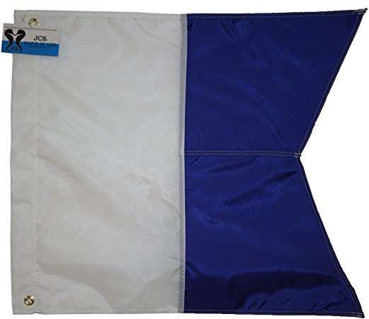 JCS Nylon Alpha Flag, Slip on Style, 20inch x 24inch