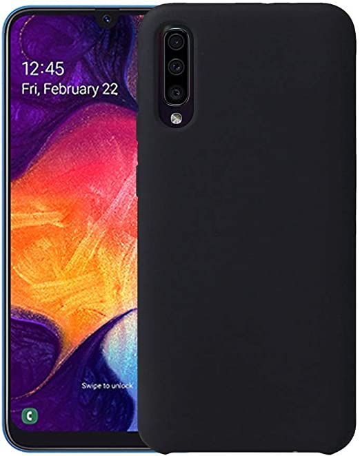 Luhuanx Case for Samsung Galaxy A50，Samsung A50s Case,Silicone Quality Pattern Back Slim Case for Galaxy A50,A50s,A30s in 6.4”(2020) Samsung A50s Case,Anti-Drop (Silicone Black)