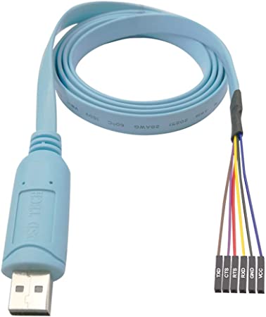 DSD TECH SH-U09BL USB to TTL Serial Cable with CP2102N Chip 1.2M/4FT