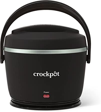 Crock-Pot 20-oz Lunch Crock Food Warmer – Heated Lunch Box – Black Licorice, (2143869)