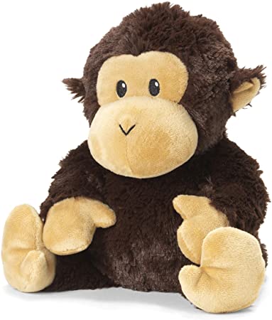 Intelex Warmies Microwavable French Scented Plush, Chimp, Brown, Black, 14x8x4 Inch, Lavender, 1 Count