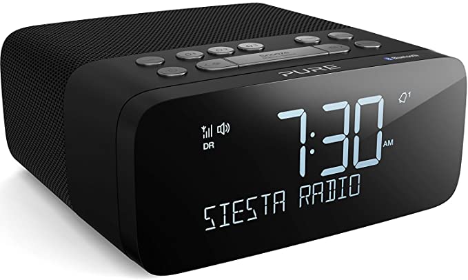 Pure Siesta Rise S Clock Digital Graphite Radio