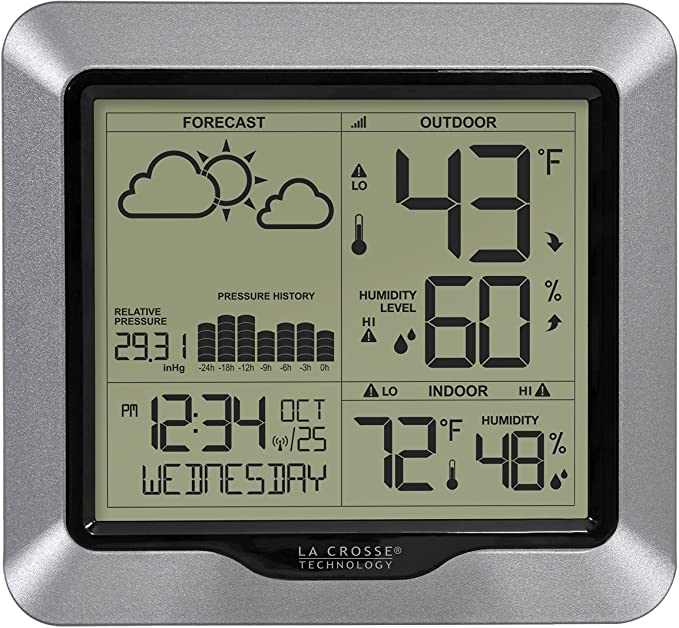 La Crosse Technology 308-1417 Wireless Forecast Station with Pressure History