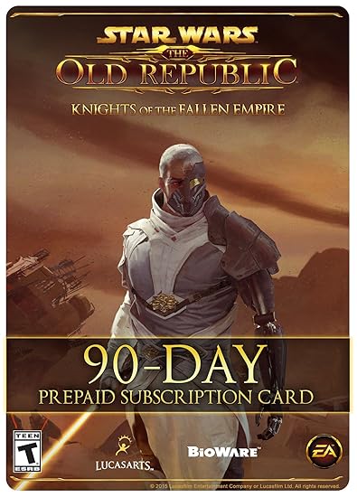 Star Wars: The Old Republic - 90 Day Prepaid Subscription Game Time Card [Online Game Code]