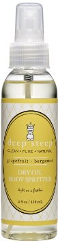 Deep Steep Dry Oil Body Spritzer, Grapefruit Bergamot, 4 Ounce