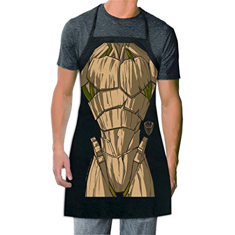 ICUP Marvel - Guardians of the Galaxy Vol. 2 - Groot Be the Character  Adult Size 100% Cotton Adjustable Black Apron