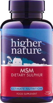 Higher Nature 1000mg MSM - Pack of 90 Tablets