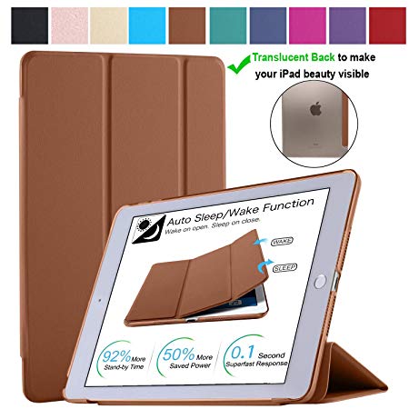 DuraSafe Cases for iPad 4 / iPad 3 / iPad 2-9.7 Inch [ A1458 A1459 A1460 A1403 A1416 A1430 A1395 A1396 A1397 ] Smart Cover - Brown (UltraSlim)