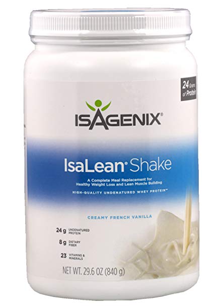 Isagenix Isalean Shake Dutch Chocolate French Vanilla Strawberry Protein Shake (French Vanilla)
