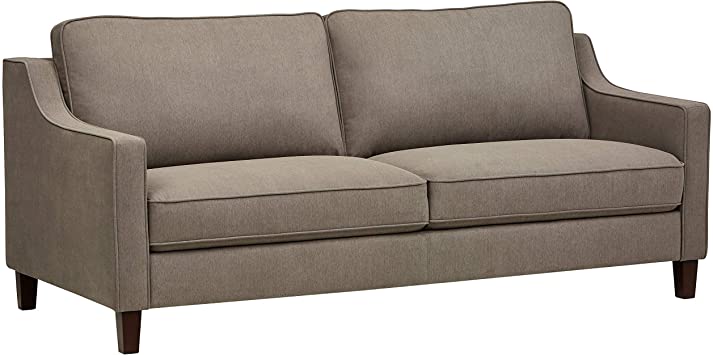 Amazon Brand – Stone & Beam Blaine Modern Sofa Couch, 79.5"W, Light Grey
