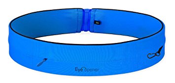 Running Belt with Zipper Pocket and Elasticity for Devices up to 6 Inches, such as Phone, Wallet, Key Cases, & Music Player, etc.
