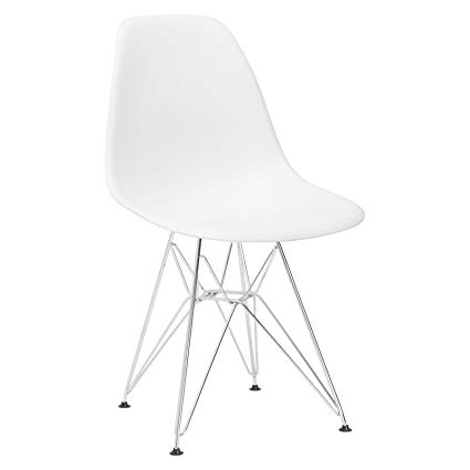 Poly and Bark Padget Side Chair in White