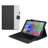 Manvex Leather Case for the NEW Microsoft Surface PRO 3 Tablet - BlackGray