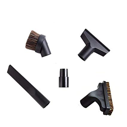 EZ SPARES 5PCS Universal Replacement 32mm & 35mm Vacuum Cleaner Accessories Horsehair Brush Kit for Hoover, Eureka, Royal, Dirt Devil,Kirby, Rainbow Kenmore,Electrolux, Panasonic Shop Vac
