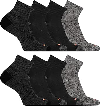 Merrell Unisex Adult Cushioned Midweight Ankle Socks - 4, 8, 12 Pairs - Moisture Wicking