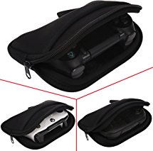 YoRHa Universal Dust & Water Proof Neoprene Travel Carrying Chargeable Soft Cover Case Sleeve for PS4, Xbox One, Switch Pro, Steam, PS3, Xbox 360,Wii U Pro controller etc.(black)