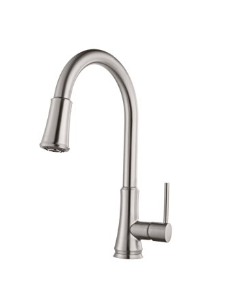 Pfister G529PF1S Pfirst Series Single Handle Pull-Down Kitchen Faucet In Stainless Steel, Water-Efficient Model