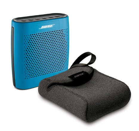 Bose® SoundLink® Color Blue Bundle | Bluetooth Mobile Speaker with Travel Case