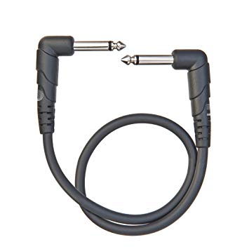 Planet Waves PW-CGTPRA-01 1 ft / 1/4-Inch Right Angle Instrument Cable