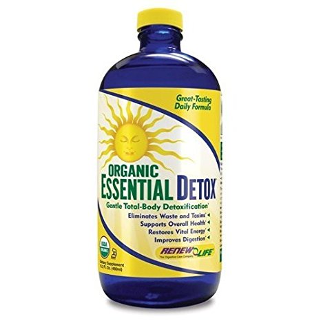 Renew Life Organic Essential Detox, 16.2-Ounce Glass Bottle