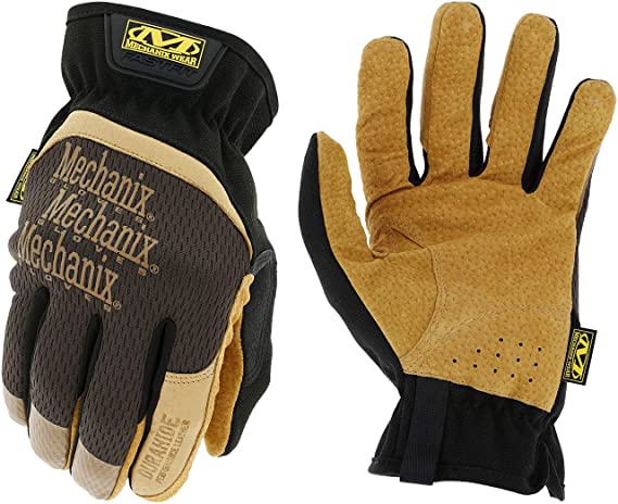 Mechanix Wear: DuraHide FastFit Leather Work Gloves (Small, Brown/Black) (LFF-75-008)