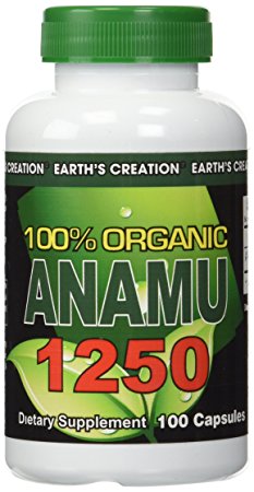Earth's Creation Anamu 1250mg 100% Organically Grown - 100 Capsules (1)