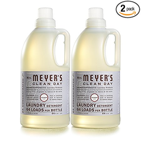 Mrs. Meyer's 64 load laundry detergent, Lavender, 64 fl oz (2 count)